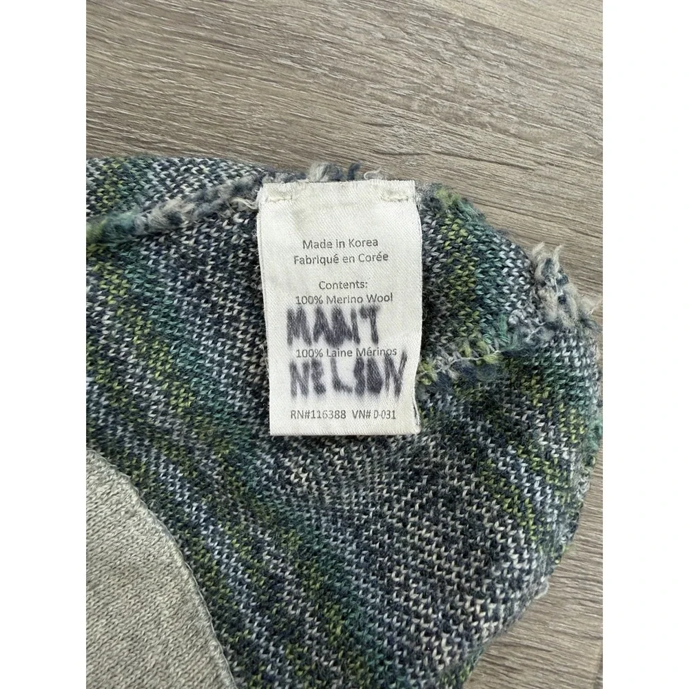 Smartwool Kids Merino Wool Beanie Youth Fair Isle Snowflake Ski Hat Green